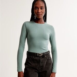 Abercrombie & Fitch Long Sleeve Seamless Crew Bodysuit